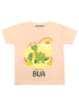 KNITROOT - Peach Awesomness From Bua Printed T-shirt
