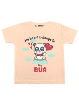 KNITROOT - Peach Belongs To My Bua Printed T-shirt