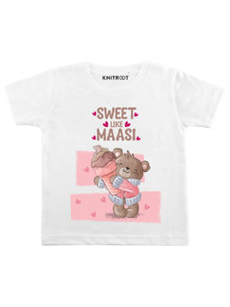 KNITROOT - White Ice Cream Cone Printed T-shirt