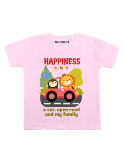 KNITROOT - Pink Open Road Printed T-shirt