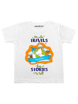 KNITROOT - White Stories To Tell Printed T-shirt