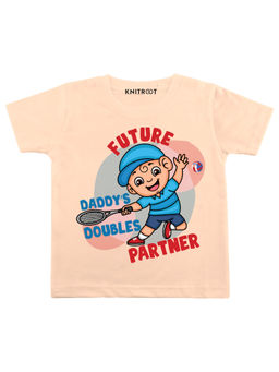 KNITROOT - Peach Future Partner Printed T-shirt