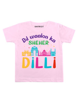 KNITROOT - Pink Dilli Printed T-shirt