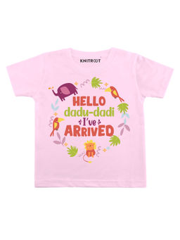 KNITROOT - Pink Aarrived Printed T-shirt