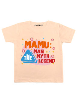 KNITROOT - Peach Mamu Man Printed T-shirt