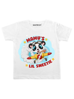 KNITROOT - White Mamu Lil Sweetie Printed T-shirt