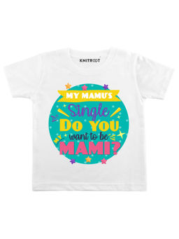 KNITROOT - White Single Do You Printed T-shirt
