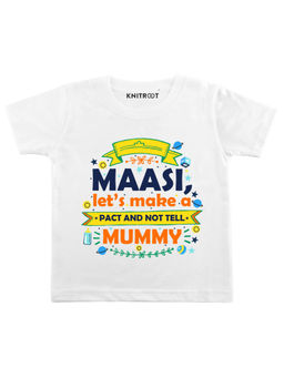 KNITROOT - White Pact And Not Tell Printed T-shirt