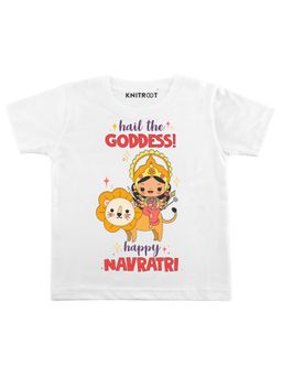 KNITROOT - White Hail the Goddess Printed T-Shirt