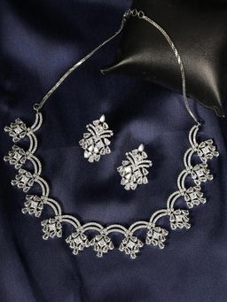 Priyaasi - Party Wear AD Studded Jewellery Set (Set of 2)