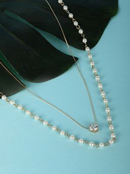 Priyaasi - Gold Plated Stones & Beads Pendant Necklace