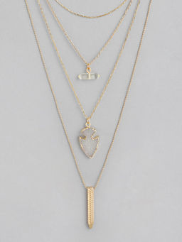 Twenty Dresses by Nykaa Fashion - Call It A Spade Multi-Layered Necklace