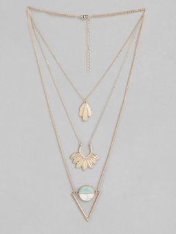 Twenty Dresses by Nykaa Fashion - Point Me To Glory Multi-Layered Necklace