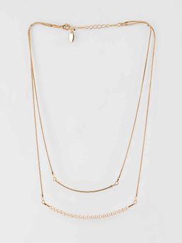 Twenty Dresses by Nykaa Fashion - Pearls In A Line Necklace