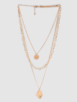 Twenty Dresses by Nykaa Fashion - Chain Of Gold Layered Necklace