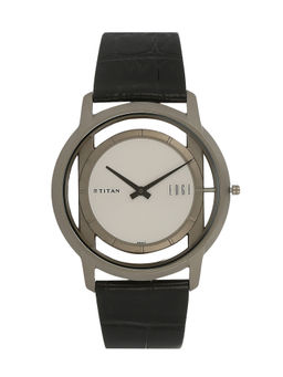 Titan - Off White Round Analog Watch -NL1577TL01