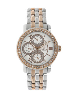 Titan - Silver Round Analog Watch -NL9743KM01