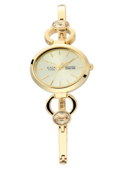Titan - Gold Raga Viva Champagne Analog Watch -NM2621YM01