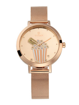 Titan - Rose Gold Pop For The Cinema And Popcorn Lovers Analog Watch -NM95104WM03
