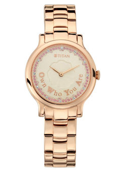 Titan - Rose Gold Own Who You Are With Analog Watch -NM95108WM01