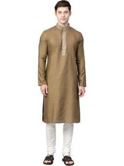 Manthan - Green Cotton Blend Kurta For Men