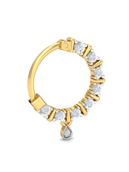 KuberBox - 18K Teesta Diamond Nath for Women and Girls