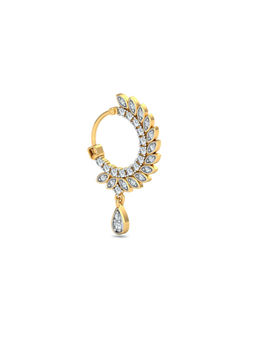 KuberBox - 18K Atricia Diamond Diamond Nose Ring for Women and Girls