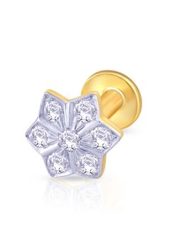 KuberBox - 18K Sampurnna 0.11 Carat Diamond Nose Stud for Women and Girls