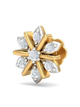 KuberBox - 18K Sukanya Diamond Nose Stud for Women and Girls