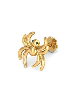 KuberBox - 18K Spider Gold Nose Stud for Women and Girls
