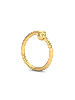 KuberBox - 14K Basic Round Nose Ring for Women and Girls