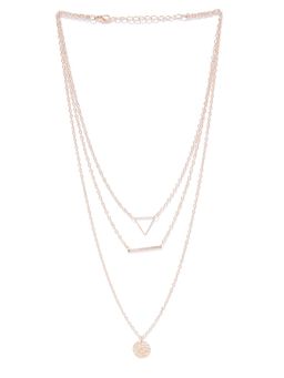 Fabula - Gold Tone Multi Layer Delicate Necklace