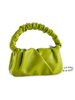 NUFA - Ruched Top Handle Green Crossbody