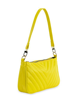 NUFA - Quilted Coin Pouch Yellow Sling Bag (Pack Of 2)