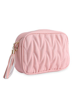 NUFA - Quilted Crossbody Pink Camera Bag