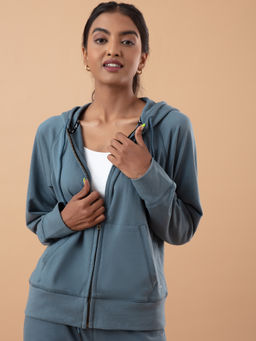 Nykd by Nykaa - Nykd All Day Your Go-to Full Zip Hoodie - NYAT083 Pewter