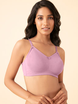 Nykd by Nykaa - Soft Cup Wireless T-shirt Bra With Full Coverage - Elderberry NYB152