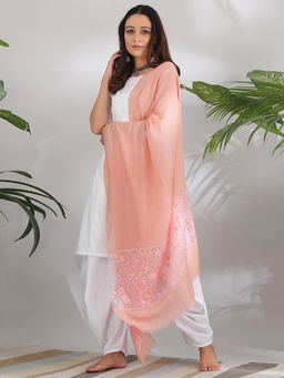 Akiso - Peach Sunset Glory Shawl