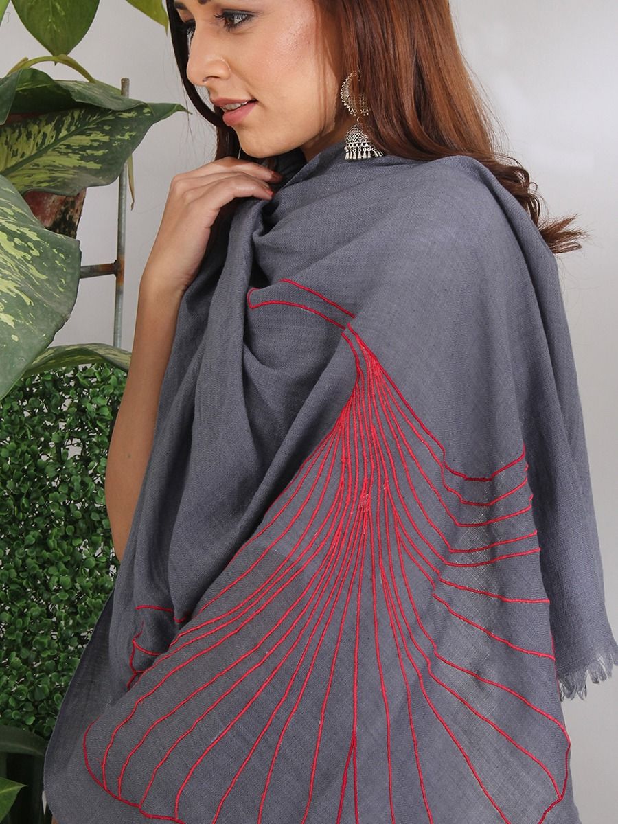akiso Elegant Grey Shawl-picture-16