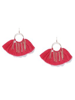 Blueberry - Red Tassel Drop Earrings