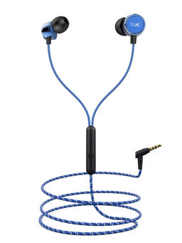 Boat - BassHeads 172 N Wired Earphones With HD Sound & In-line Mic - Blue