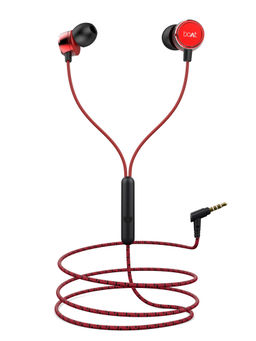 Boat - BassHeads 172 N Wired Earphones With HD Sound & In-line Mic - Red