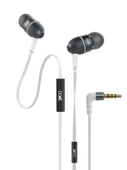 Boat - BassHeads 220 N In-Ear Wired Earphones with Super Extra Bass & In-line Mic - Frosty White