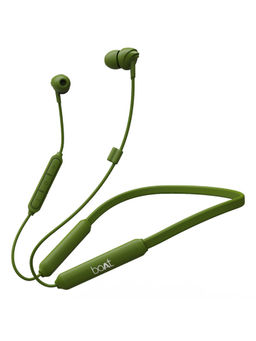 Boat - 100 Wireless N Neckband with Super Extra Bass BT V5.0,IPX4 & Up to 30H Playback (Green)