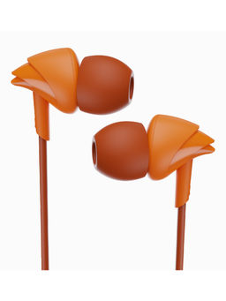 Boat - Bassheads 100 N in Ear Wired Earphones with Mic (Courageous Orange)