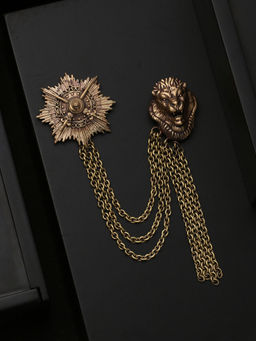 Cosa Nostraa - Armoured Lion Brooch