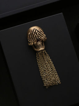 Cosa Nostraa - The Mizaru Inspired Skull Brooch
