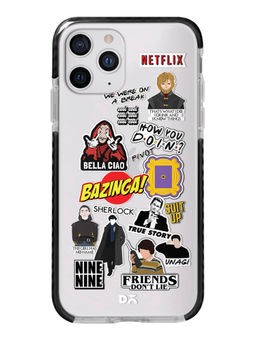 DailyObjects - Binge Watch Stride Clear Case Cover For iPhone 11 Pro Max 6.46"