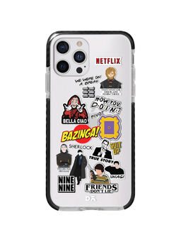 DailyObjects - Binge Watch Stride Clear Case Cover For iPhone 12 Pro Max 6.7"