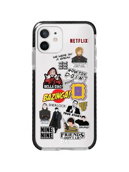DailyObjects - Binge Watch Stride Clear Case Cover For iPhone 12 Mini 5.4"